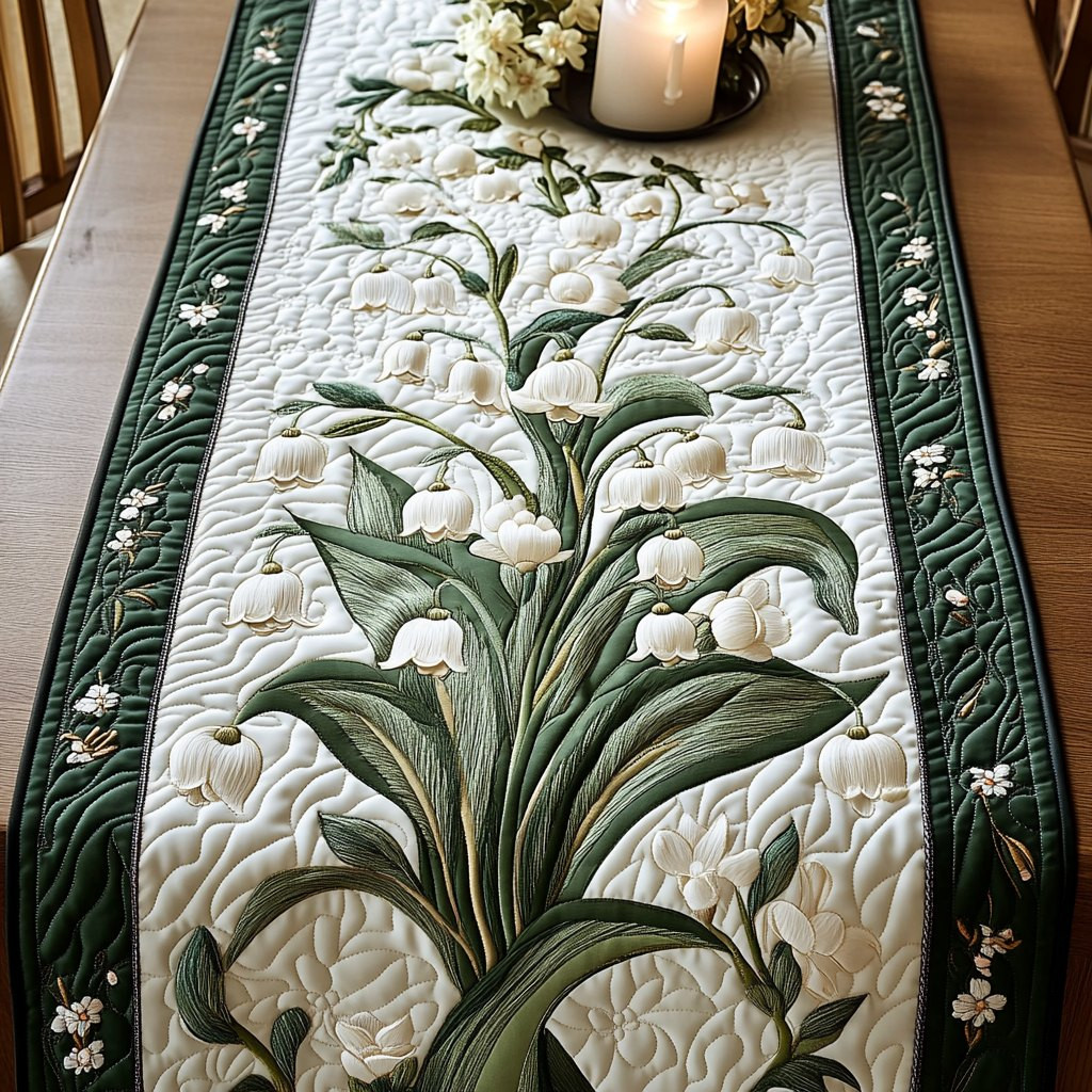 Morning Lily Table Runner - Made to Order TABLE928
