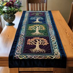 Mystic Celtic Trees Table Runner - Made to Order TABLE928