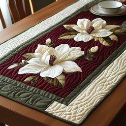 Magnolia Poetry Table Runner - Made to Order TABLE928