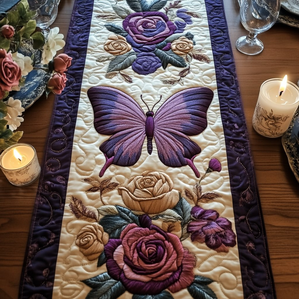Majestic Moth Table Runner - Made to Order TABLE928