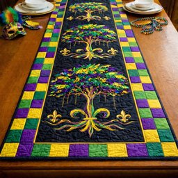 Mardi Gras Tree Table Runner - Made to Order TABLE928