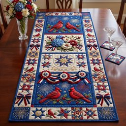 Liberty Cardinal Table Runner - Made to Order TABLE928