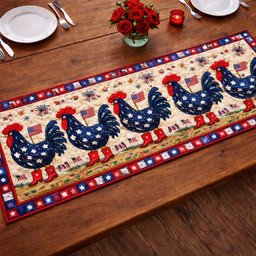 Liberty Cluck Table Runner - Made to Order TABLE928