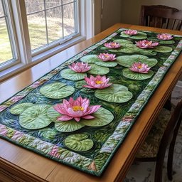 Lotus Bloom Table Runner - Made to Order TABLE928