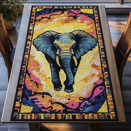 Majestic Tusk Table Runner - Made to Order TABLE928