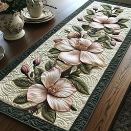 Magnolia Whispers Table Runner - Made to Order TABLE928