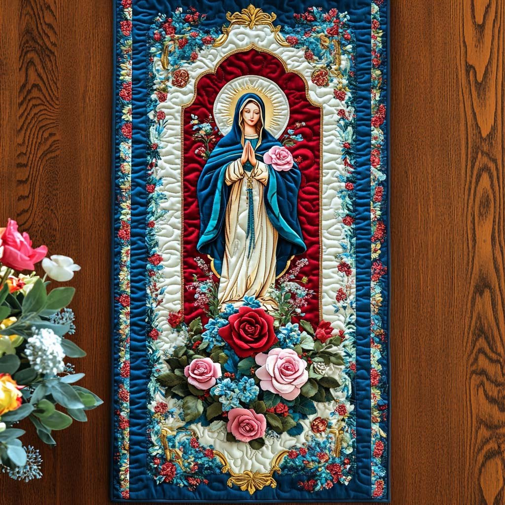 Luminous Virgin Table Runner - Made to Order TABLE928
