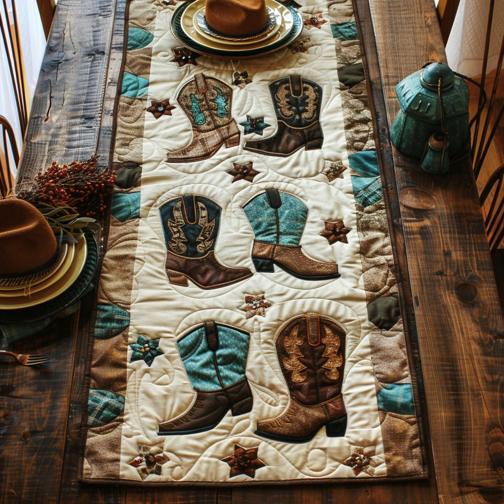 Lonestar Boot Table Runner - Made to Order TABLE928