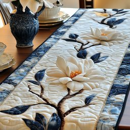 Magnolia Blooming Table Runner - Made to Order TABLE928
