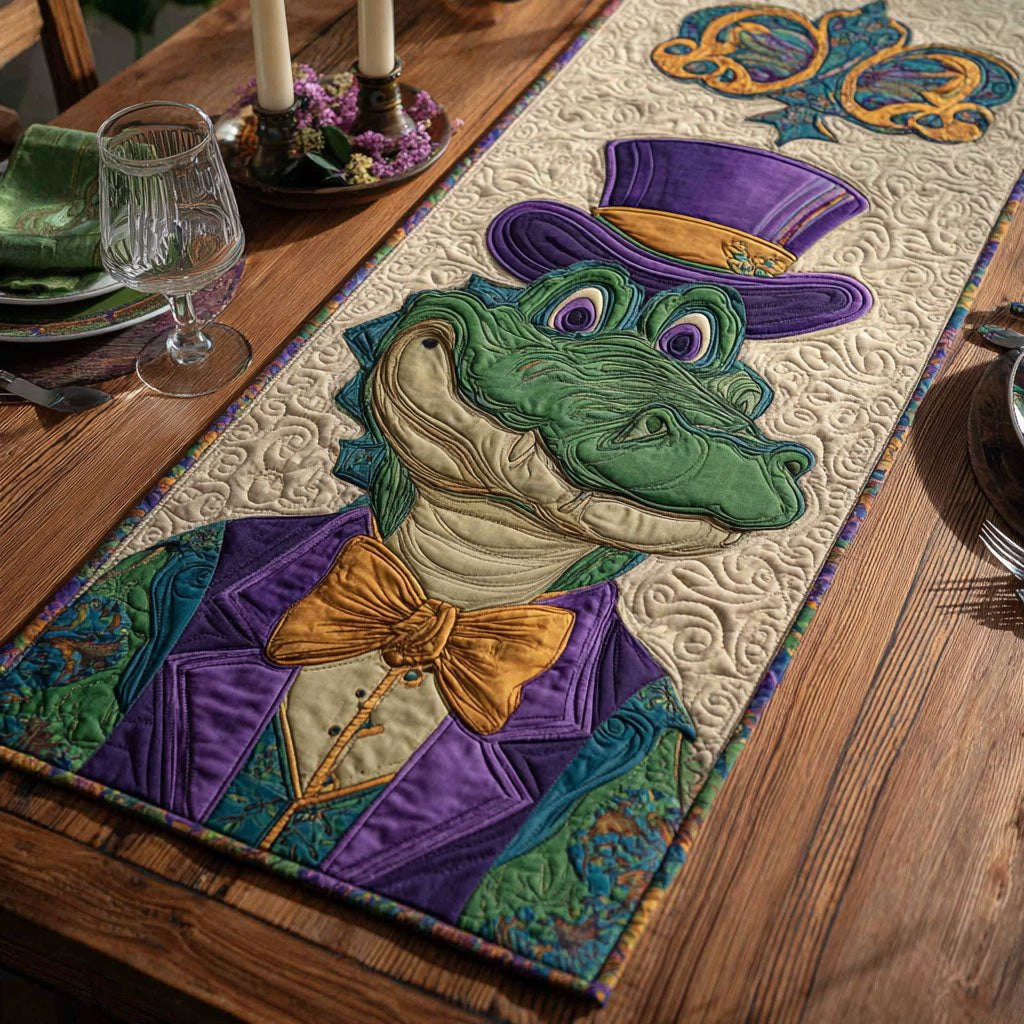 Mardi Gator Table Runner - Made to Order TABLE928
