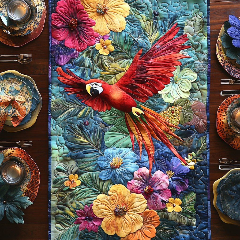 Macaw Magic Table Runner - Made to Order TABLE928