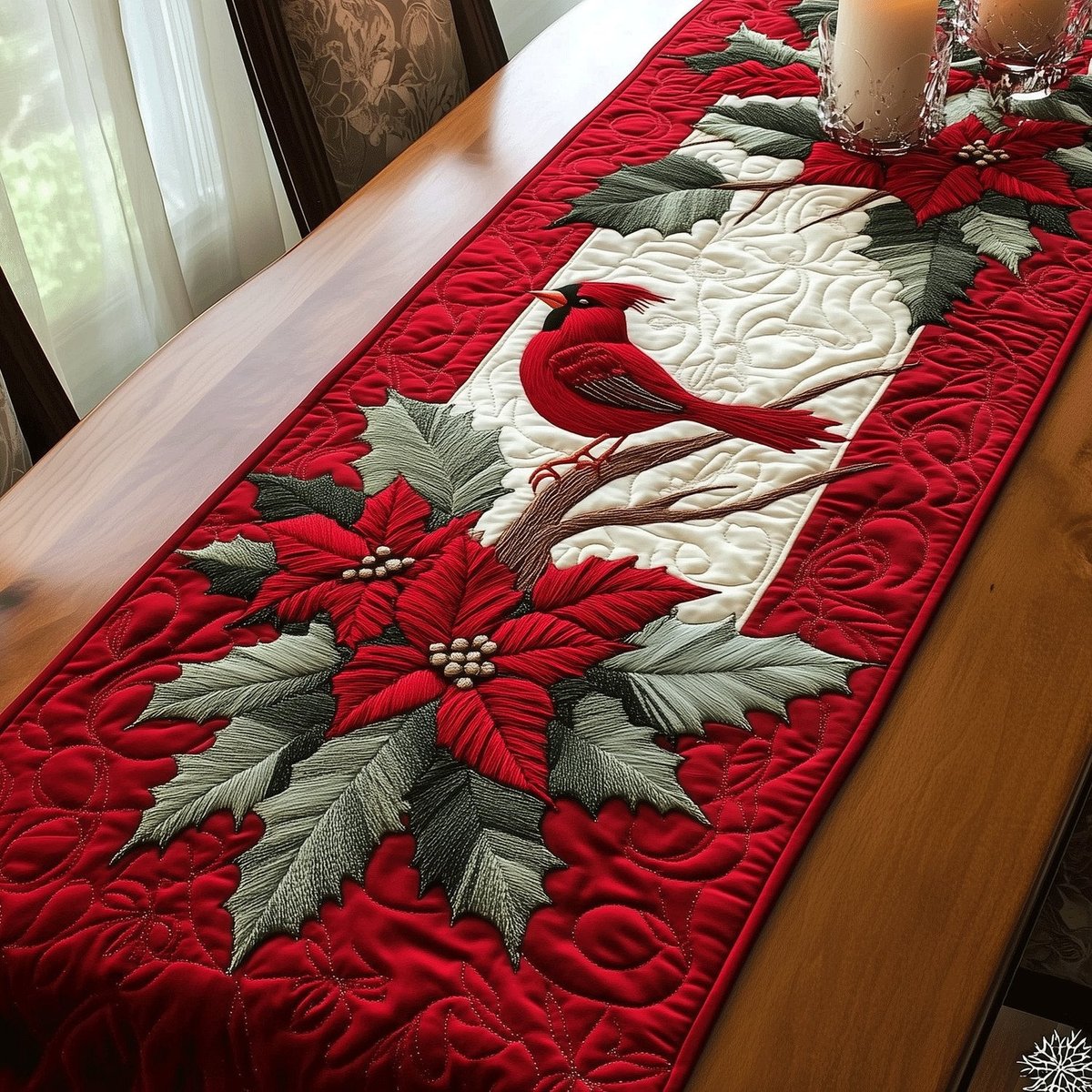 Majestic Cardinals Table Runner - Made to Order TABLE928