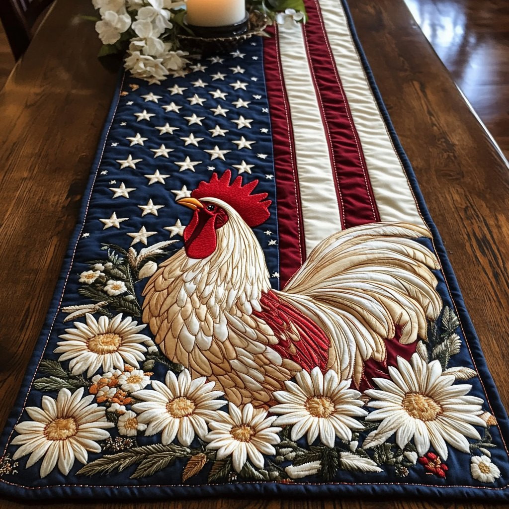 Liberty Feather Table Runner - Made to Order TABLE928