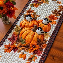 Maple Bird Dance Table Runner - Made to Order TABLE928