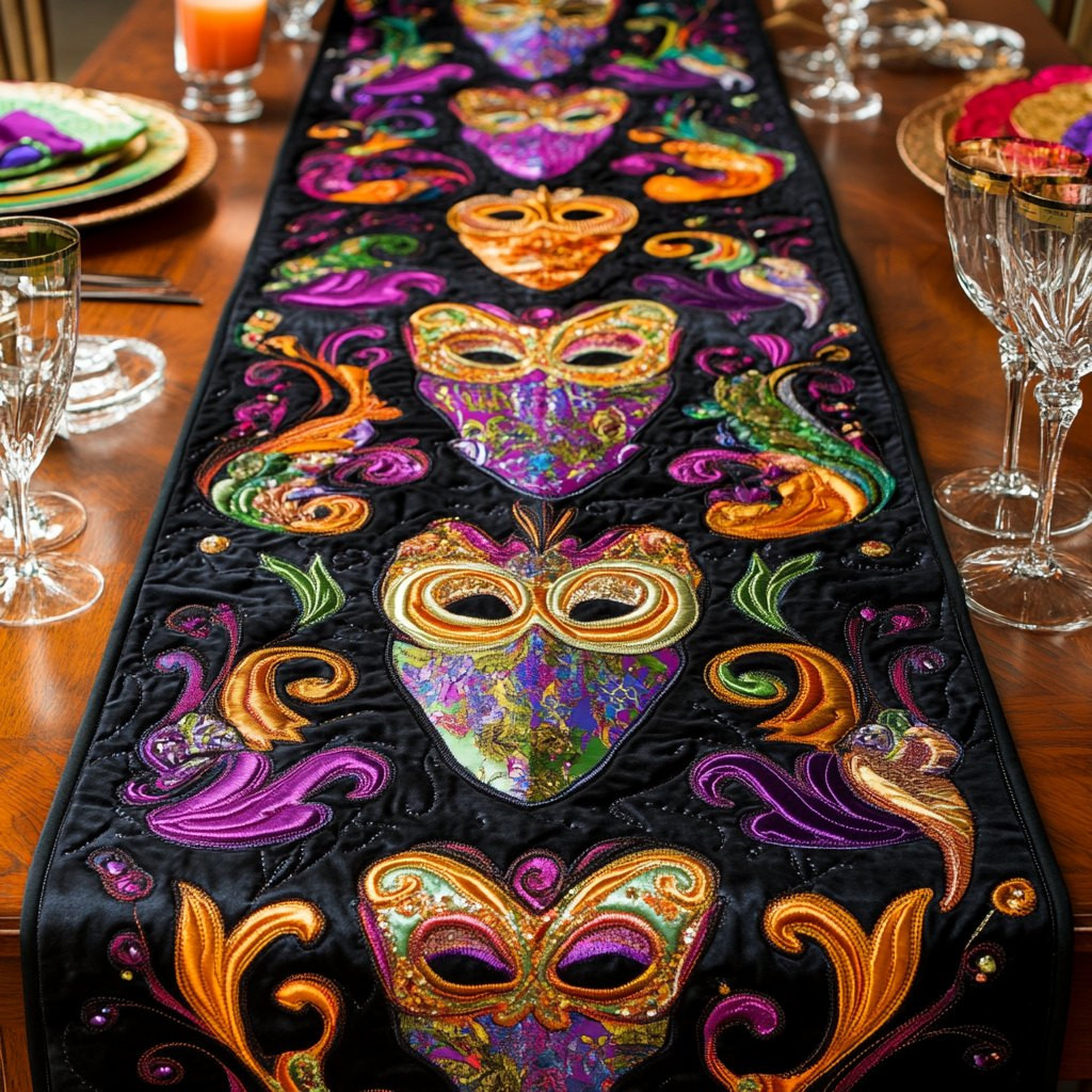 Masked Elegance Table Runner - Made to Order TABLE928