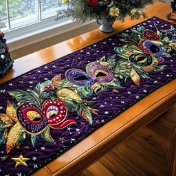 Mardi Gras Elegance Table Runner - Made to Order TABLE928