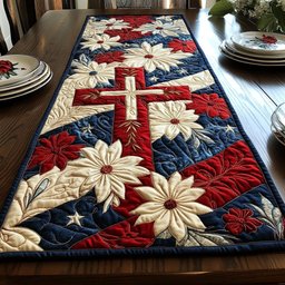 Liberty Cross Table Runner - Made to Order TABLE928