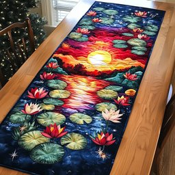 Lotus Whisper Table Runner - Made to Order TABLE928