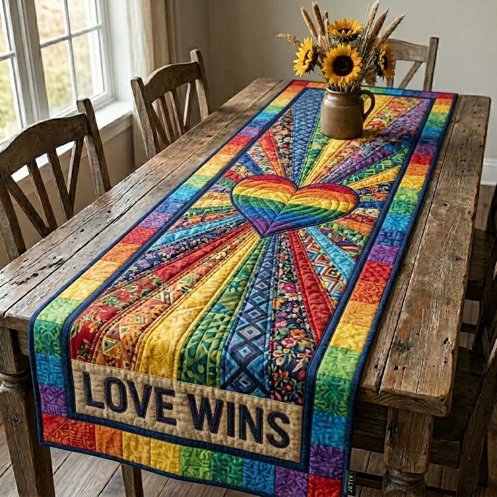 Love Wins Table Runner - Made to Order TABLE928