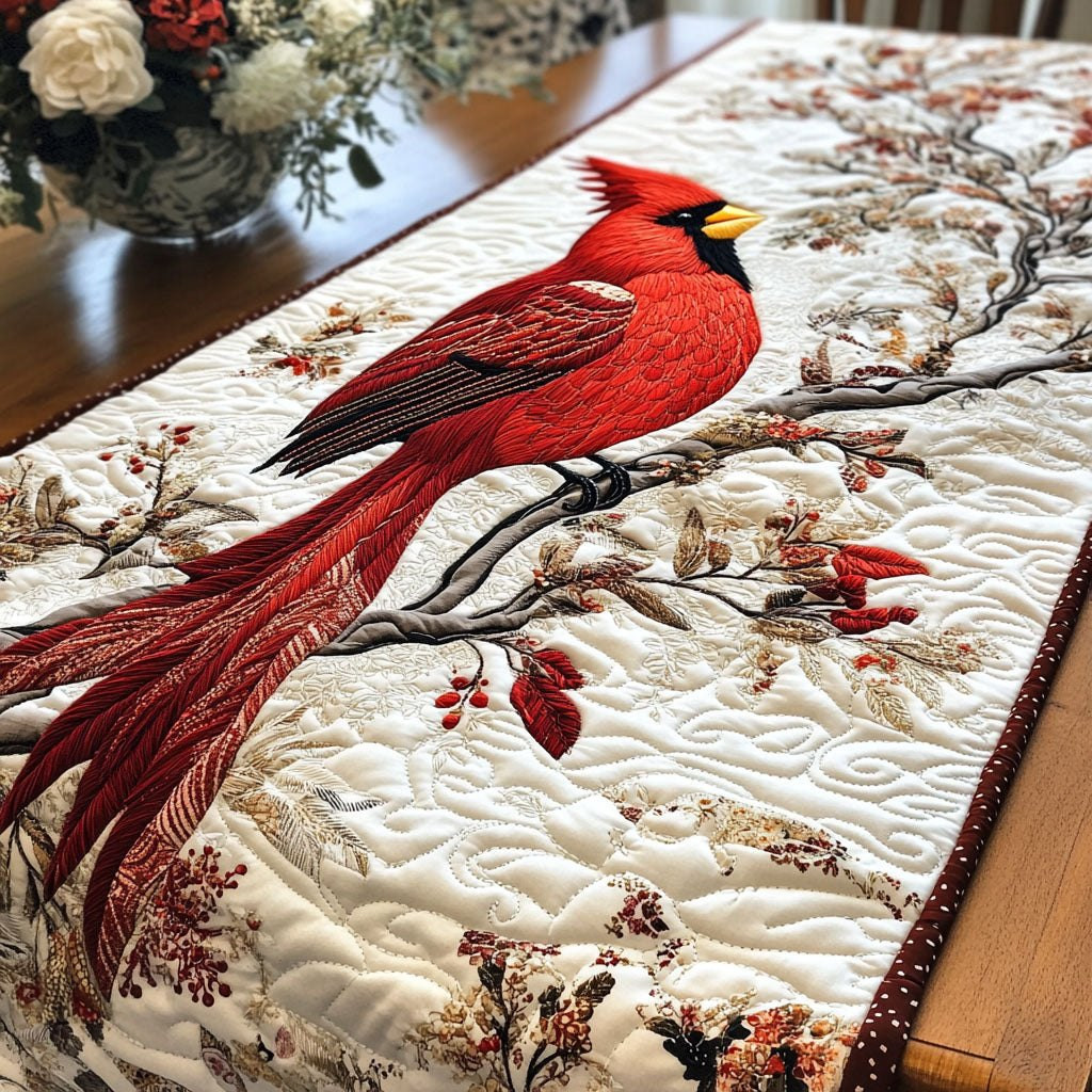 Majestic Cardinal Table Runner - Made to Order TABLE928