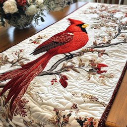 Majestic Cardinal Table Runner - Made to Order TABLE928