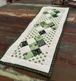 Lucky Clover Patchwork Table Runner - Made to Order TABLE928