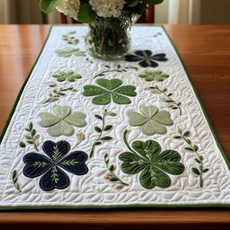 Lucky Clover Charm Table Runner - Made to Order TABLE928