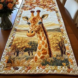Majestic Giraffe Portrait Table Runner - Made to Order TABLE928