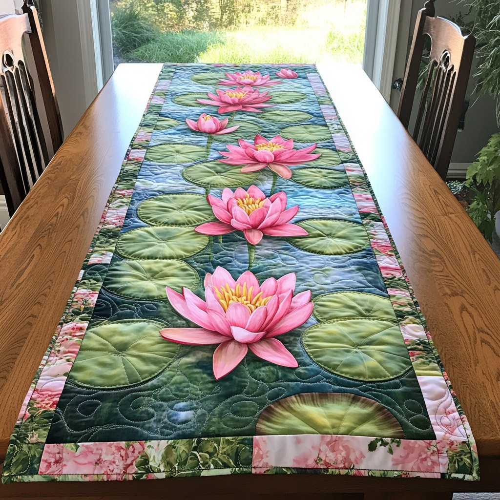 Lotus Grace Table Runner - Made to Order TABLE928