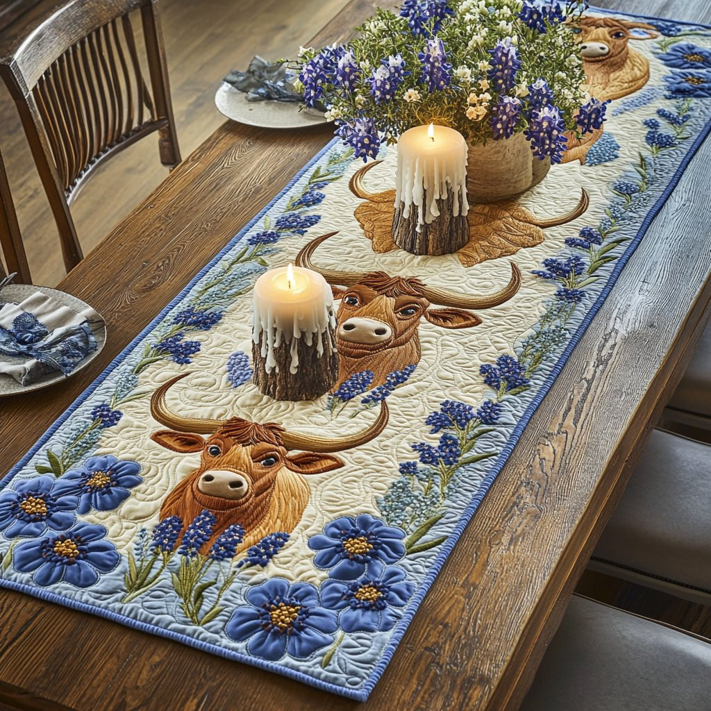 Longhorn Grace Table Runner - Made to Order TABLE928
