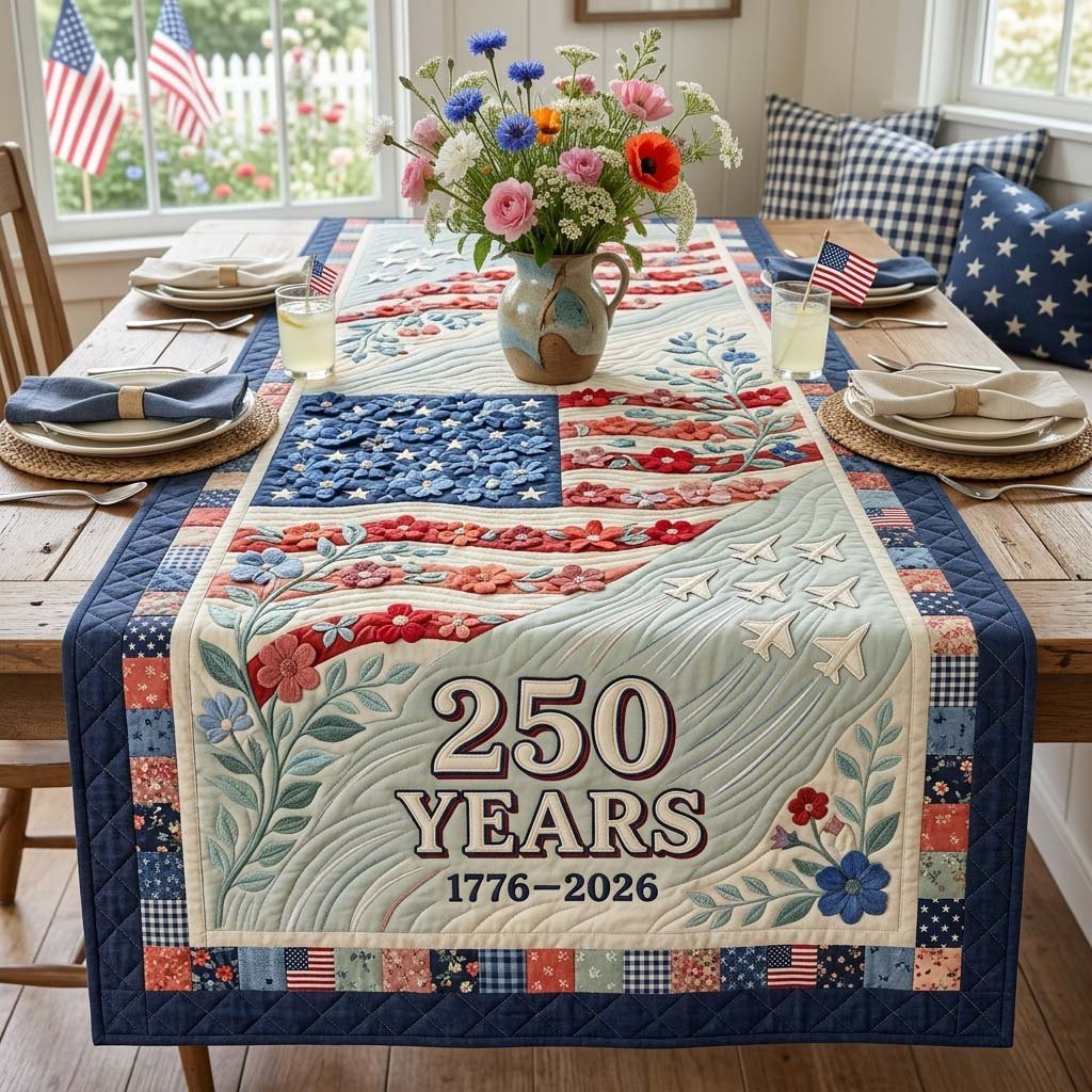 Liberty Blossom Table Runner - Made to Order TABLE928