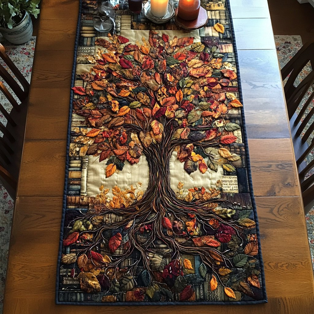 Library Bloom Table Runner - Made to Order TABLE928