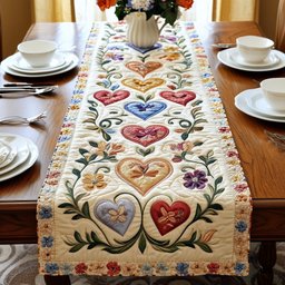 Love Among the Flowers Table Runner - Made to Order TABLE928