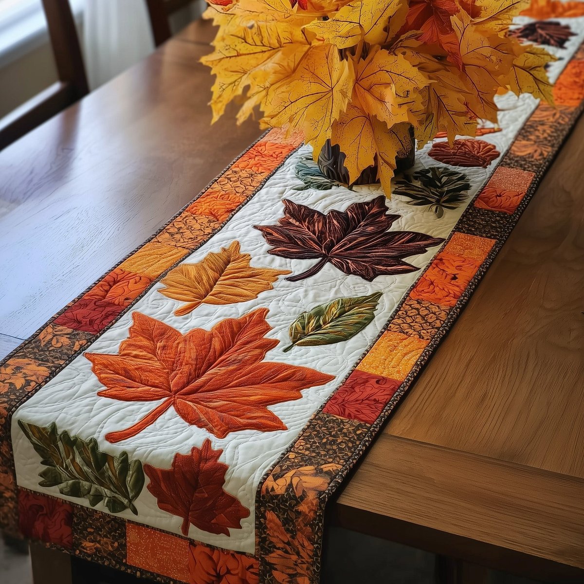 Maple Autumn Table Runner - Made to Order TABLE928