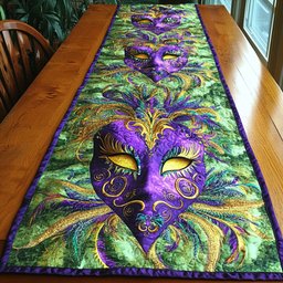 Mardi Gras Revelry Table Runner - Made to Order TABLE928