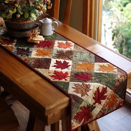 Leaf Dance Table Runner - Made to Order TABLE928