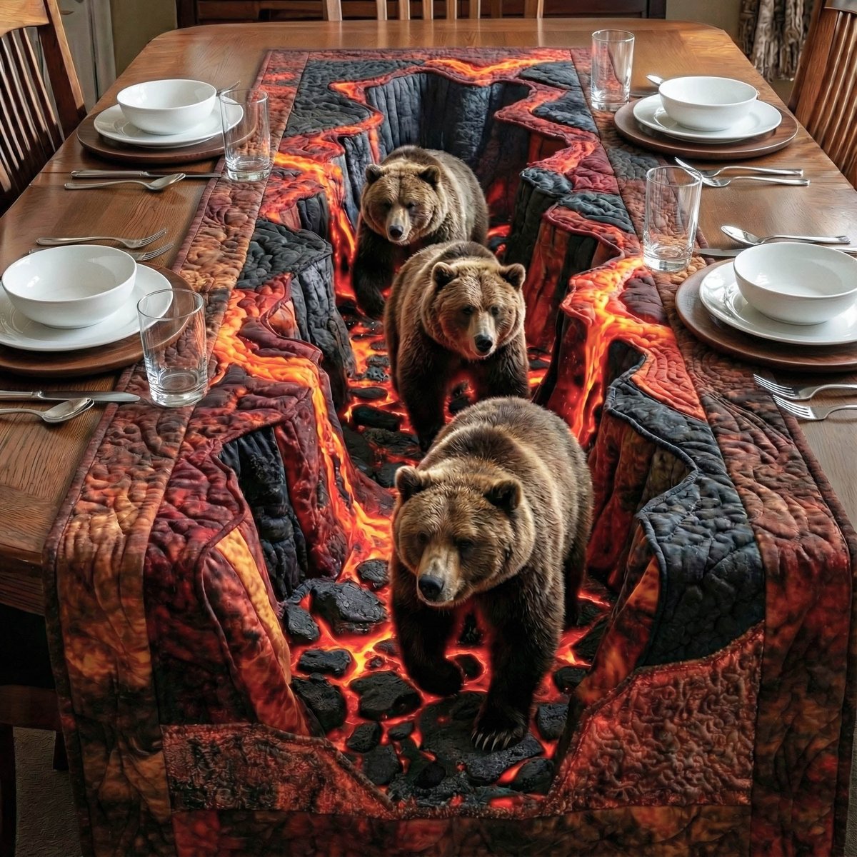 Lava Trail Table Runner - Made to Order TABLE928