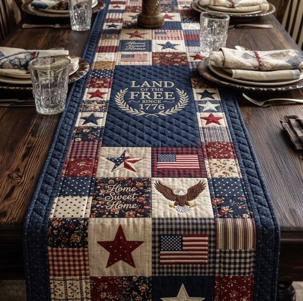 Land of the Free 1776 Table Runner - Made to Order TABLE928