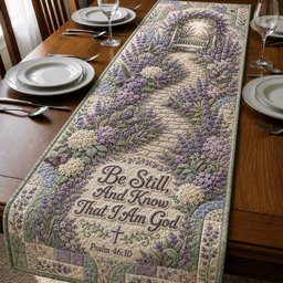 Lavender Faith Garden Table Runner - Made to Order TABLE928