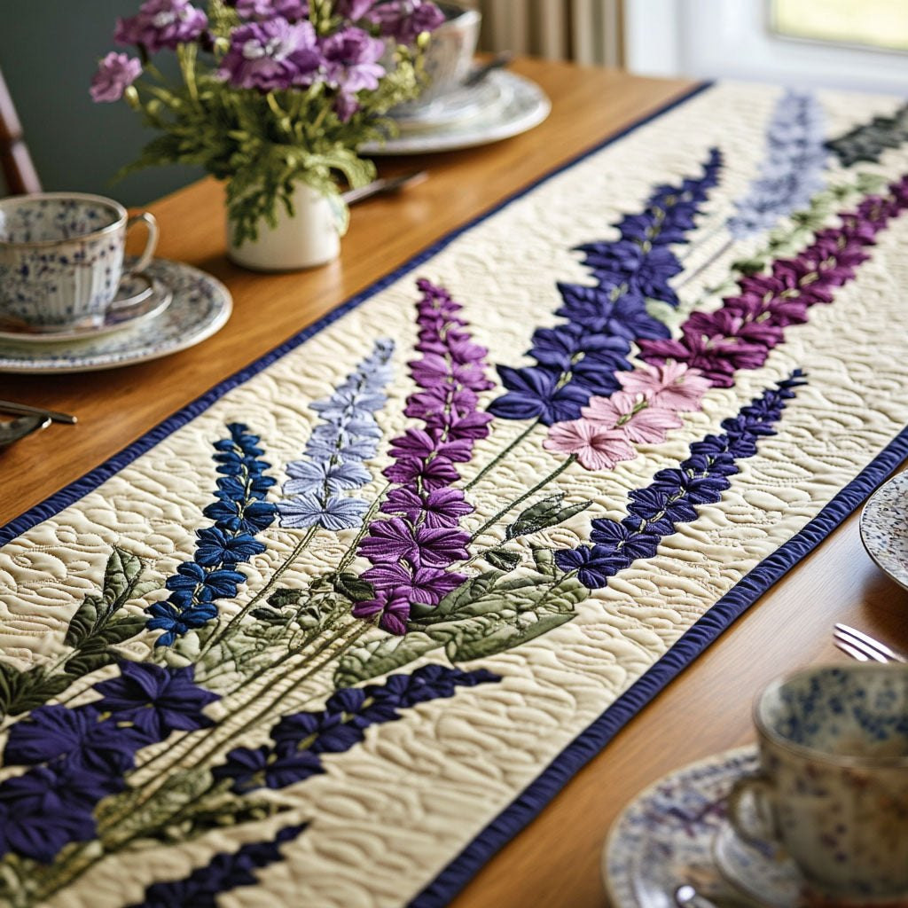 Larkspur Serenade Table Runner - Made to Order TABLE928