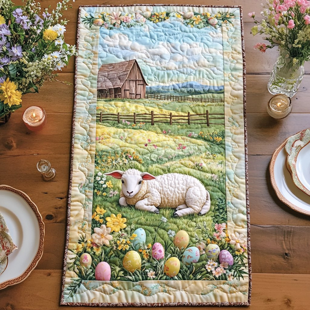 Lamb of Light Table Runner - Made to Order TABLE928