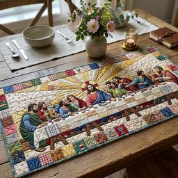 Last Supper with Radiant Sun Table Runner - Made to Order TABLE928