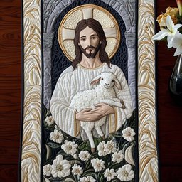 Lamb of Grace Table Runner - Made to Order TABLE928