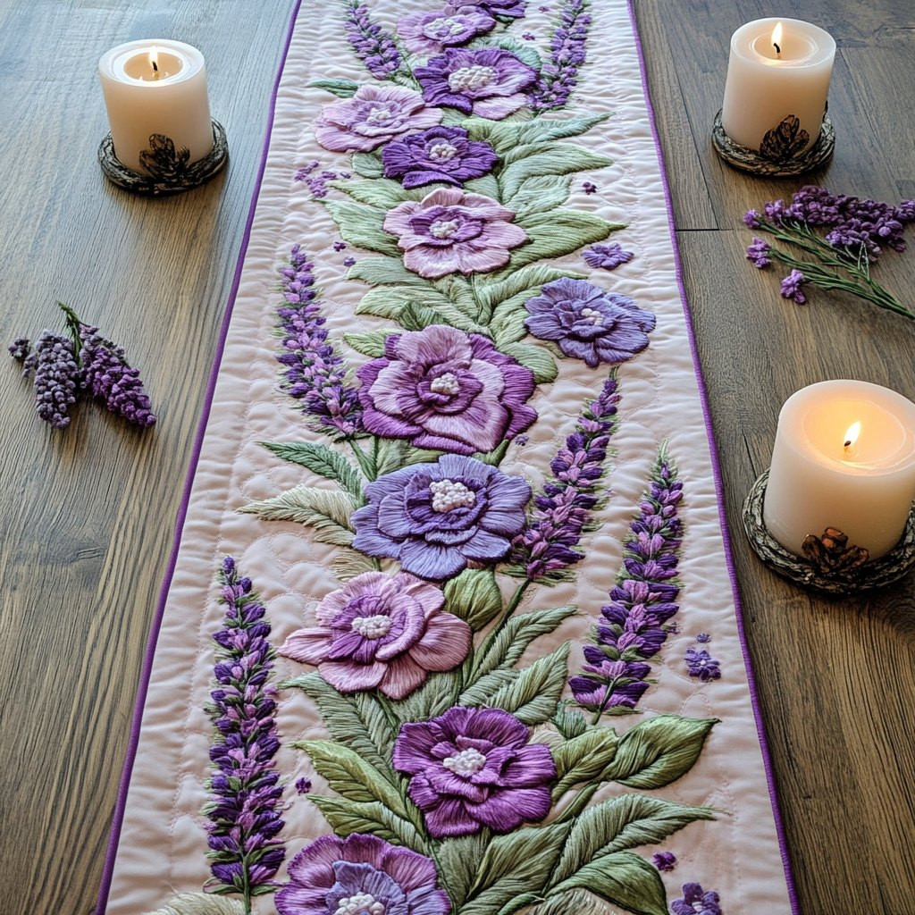 Lavender Whispers Table Runner - Made to Order TABLE928