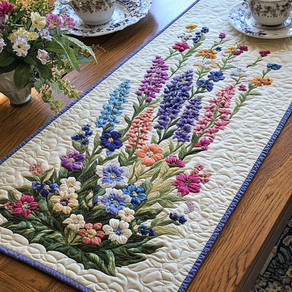 Larkspur Grace Table Runner - Made to Order TABLE928