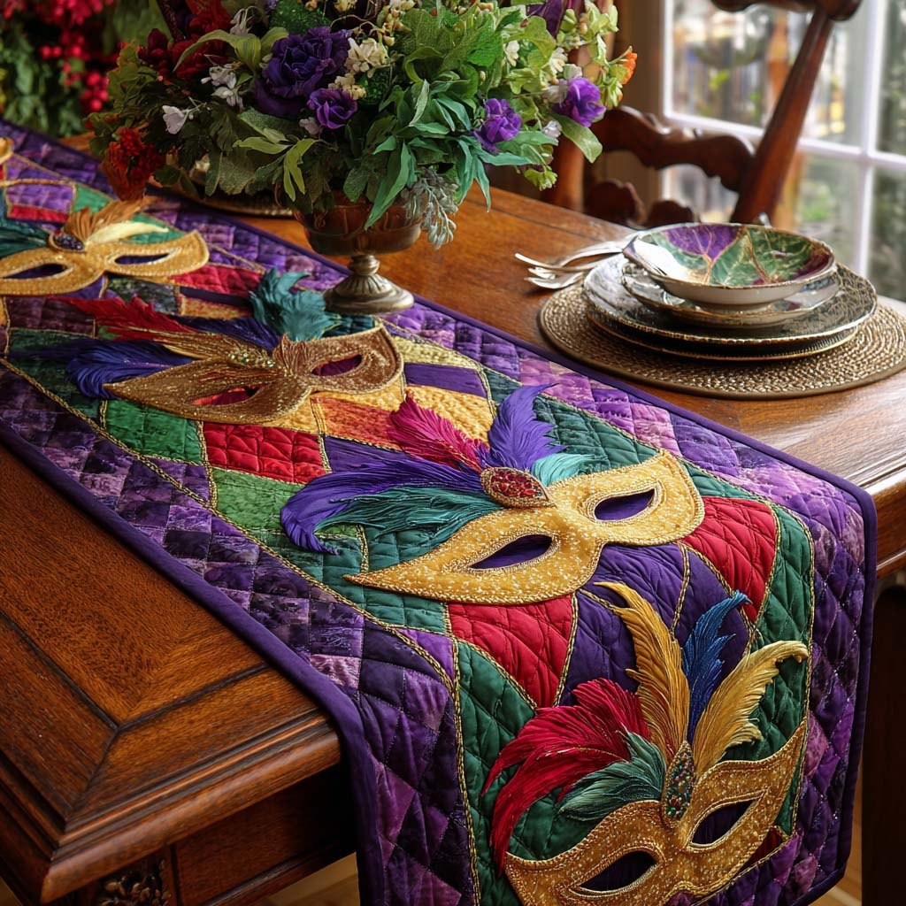 Masquerade Joy Table Runner - Made to Order TABLE928
