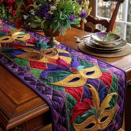 Masquerade Joy Table Runner - Made to Order TABLE928