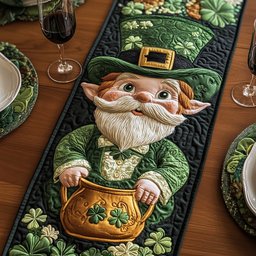 Leprechaun with Pot of Gold Table Runner - Made to Order TABLE928