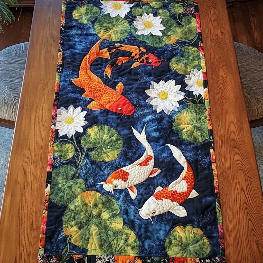 Koi Pond Table Runner - Made to Order TABLE928