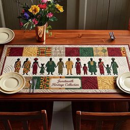 Juneteenth Heritage Collection Figures Table Runner - Made to Order TABLE928